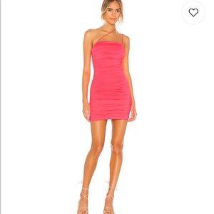 Sierra ruched mini dress hot pinks size small